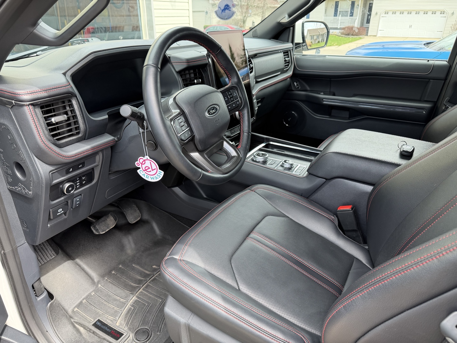 Ford Expedition driver area after interior detailing