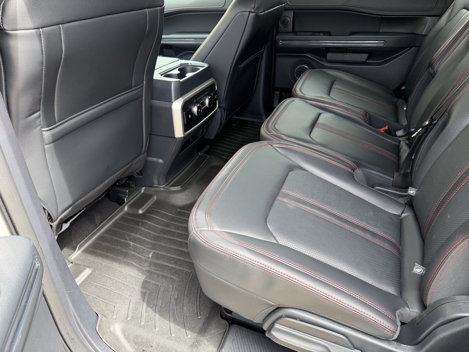 Ford Expedition rear seating after interior detailing