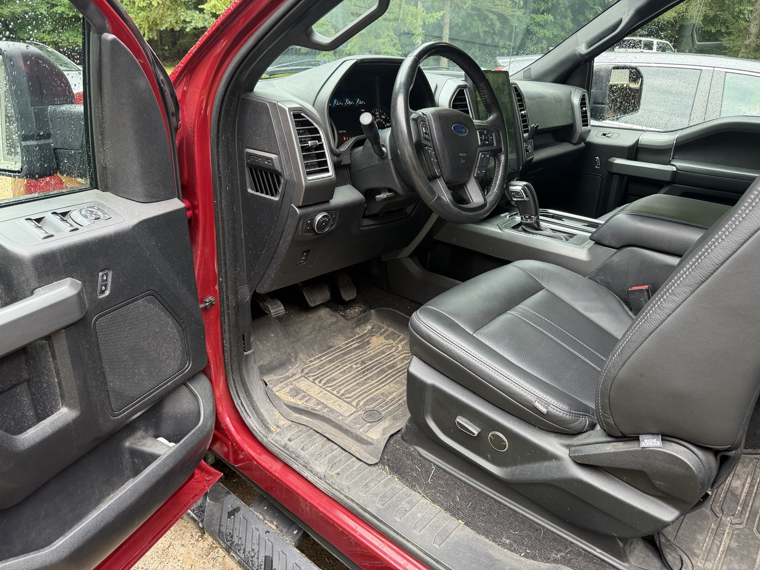 Ford F-150 driver area before interior detailing