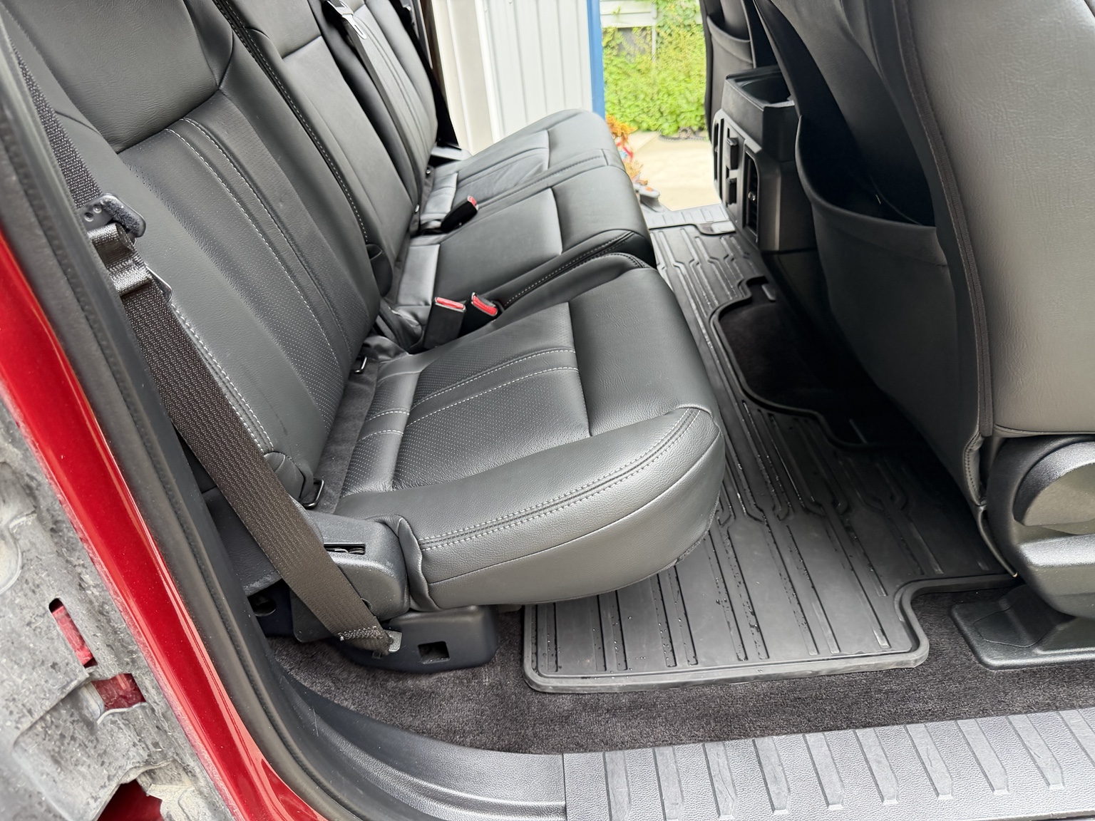 Ford F-150 rear cabin after interior detailing
